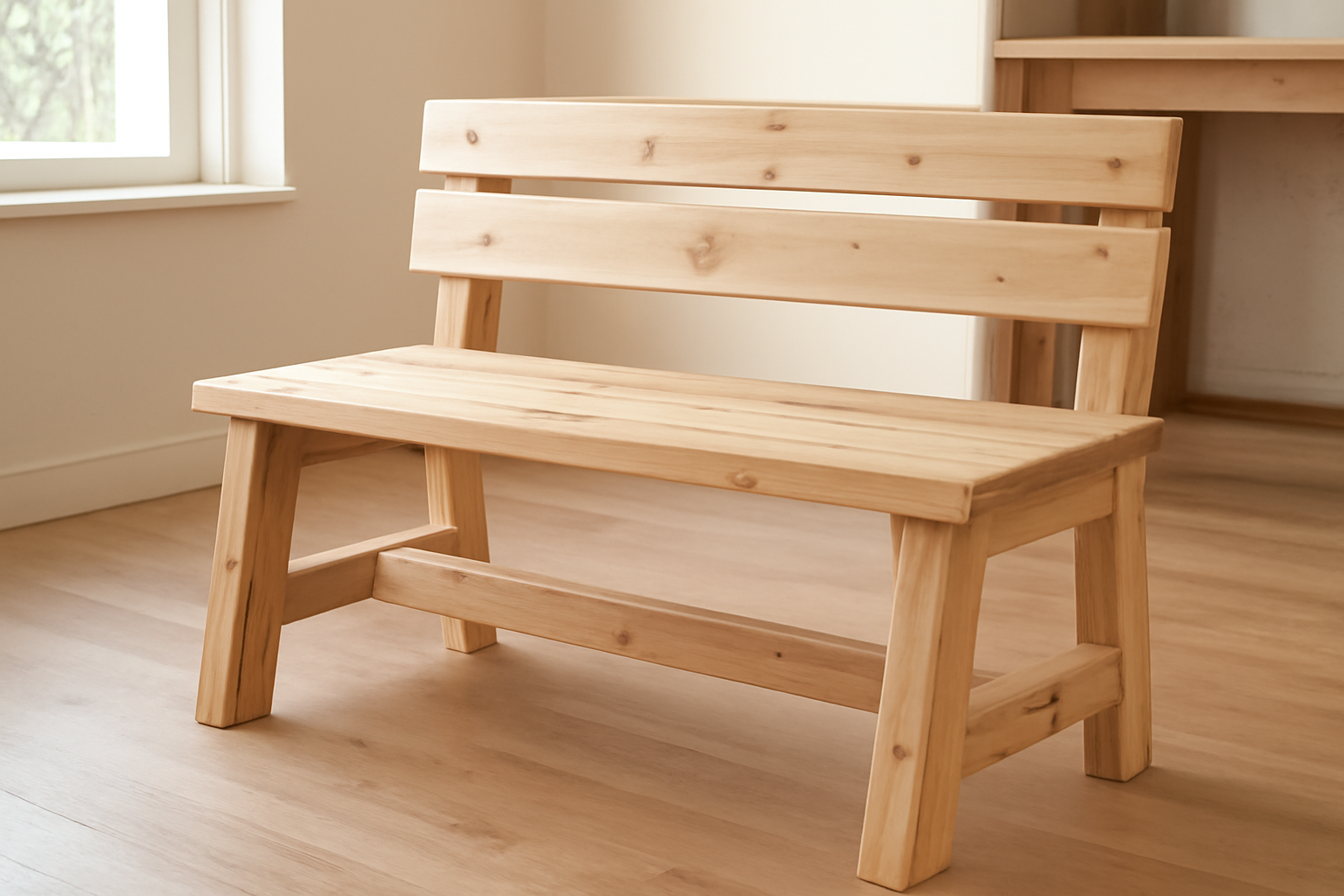 2X4 Bench With Back Plans &mdash; woodworking plans