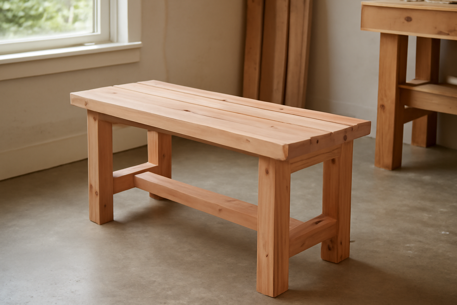 2X4 Cedar Bench Plans &mdash; woodworking plans