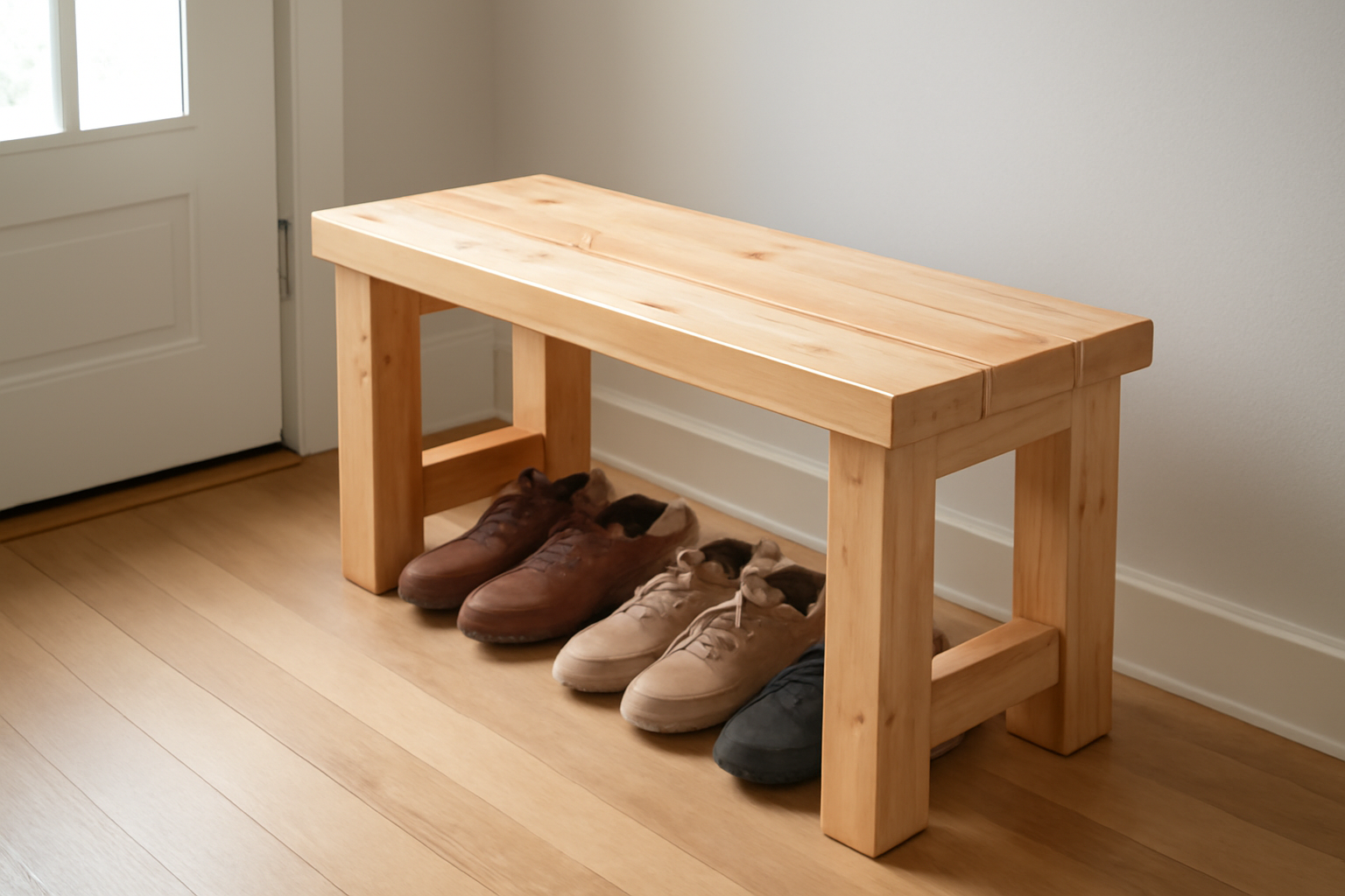 2X4 Entryway Bench Plans